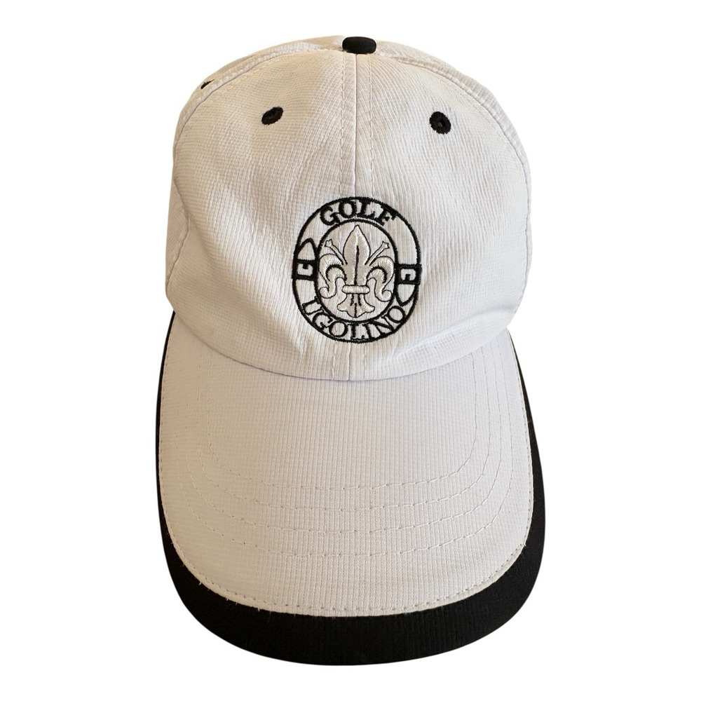 Ugolino Golf Club Hat White‎ Ahead Adjustable Strapback Embroidered Venice Italy
